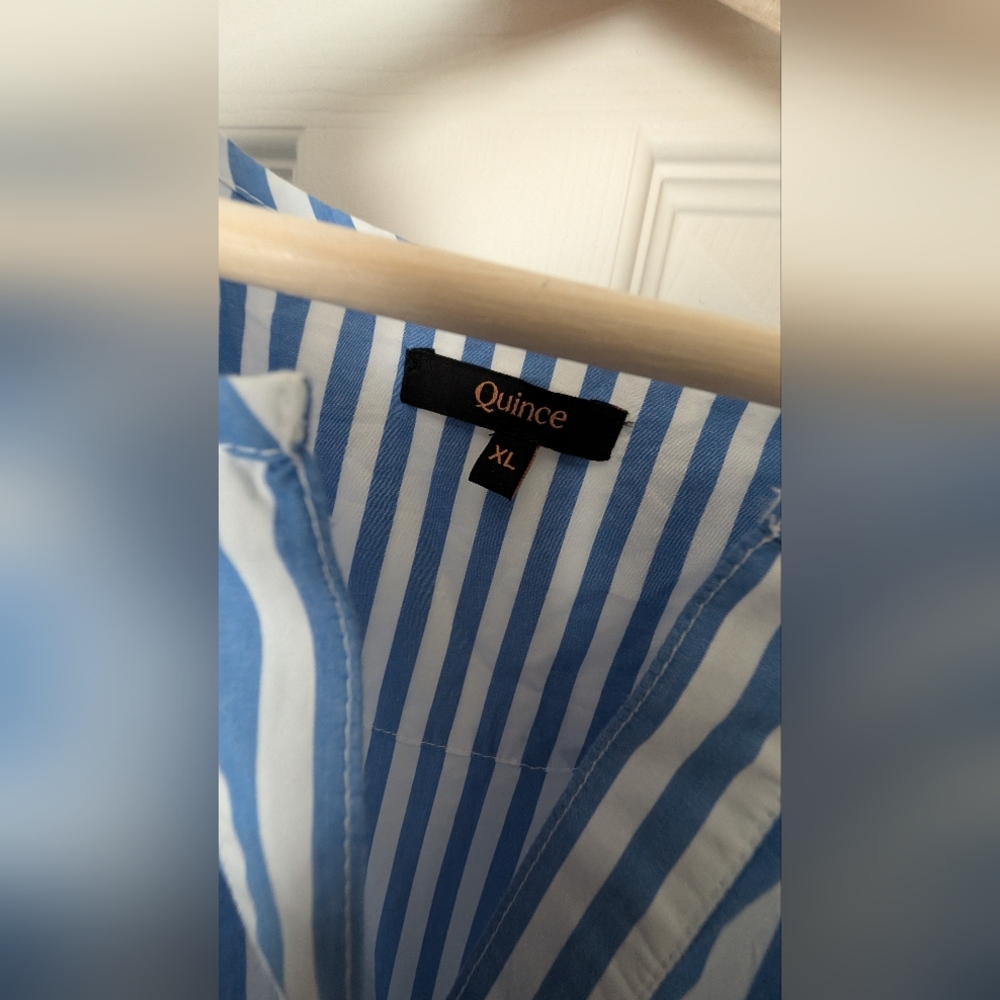 Quince Poplin Maxi Dress, XL - Picture 3 of 5